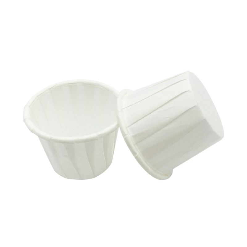 Revestimientos para magdalenas de papel para hornear con boca de rollo de salsa blanca de 1 oz