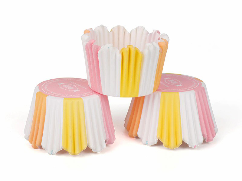 Revestimientos para cupcakes de papel para hornear con película de PET